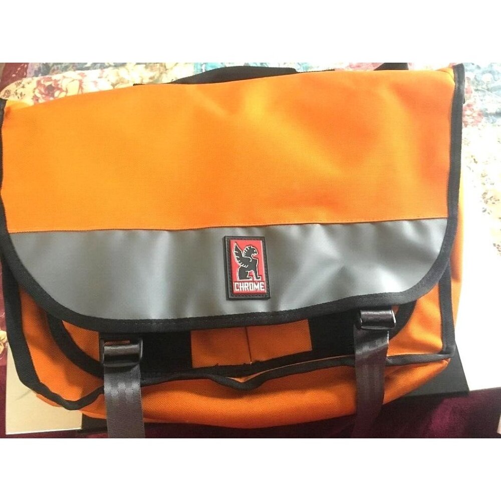 Champion Orange/Black Laptop, Game, Graphic, Canvas Messenger Handbag
